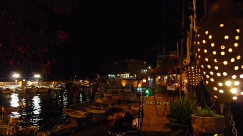The view of the harbor from the restaurant Chez Pepe (Photo by Ozge)