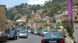 View down the main road of Deir al-Qamar