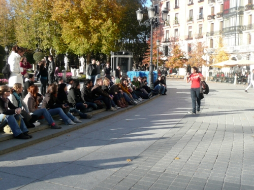 Me tour guiding it in Madrid!